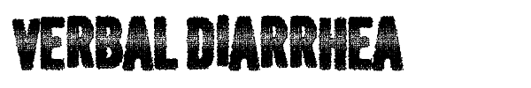 Verbal Diarrhea font preview
